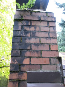 Soot on Chimney Masonry - Charleston SC - Ashbusters