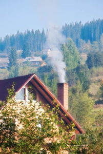 smoke coming out of chimney